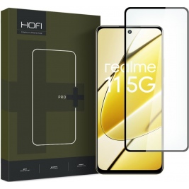 Hofi Premium Pro+ Tempered Glass - Fullface Αντιχαρακτικό Γυαλί Οθόνης - Realme 11 5G - Black (9319456607215)
