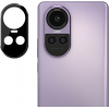 Techsuit Full Camera Tempered Glass - Αντιχαρακτικό Γυαλί Προστασίας για Φακό Κάμερας - Oppo Reno10 Pro - Black (5949419074316)