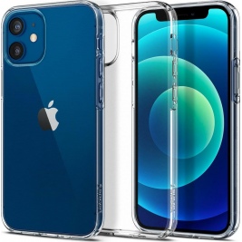Spigen Θήκη Liquid Crystal Apple iPhone 12 mini - Crystal Clear (ACS01740)