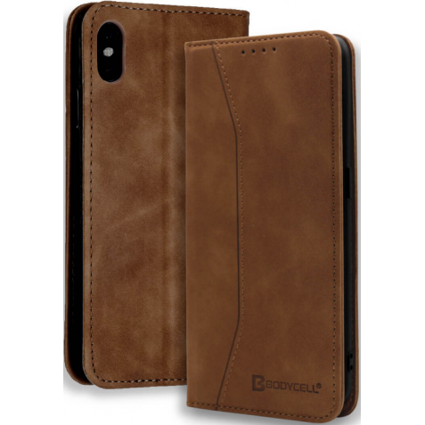 Bodycell Θήκη - Πορτοφόλι Apple iPhone XS Max - Brown (5206015057625)