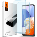 Spigen GLAS.tR Slim Premium Tempered Glass - Αντιχαρακτικό Γυαλί Οθόνης Samsung Galaxy A14 - Clear - 2 Τεμάχια (AGL05971)