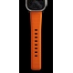 Nomad Rugged Band - Ανθεκτικό Αδιάβροχο Λουράκι από Καουτσούκ FKM - Apple Watch Ultra2/Ultra1/SE/9/8/7/6/5/4 (49/45/44mm) - Ultra Orange / Black (NM01217985)