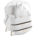 Navaris Makeup Storage Organizer - Διοργανωτής / Κουτί Αποθήκευσης Καλλυντικών με 2 Συρτάρια - 29 x 20 x 34cm - White (53845.02)