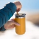 Wacaco Octaroma Lungo Travel Mug - Θερμός από Ανοξείδωτο Ατσάλι - BPA Free - 300ml - Amber Yellow (4897066230603)