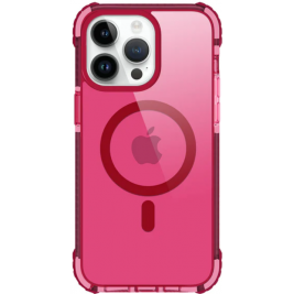 Prodigee Safetee Neo + Mag - Σκληρή Ανθεκτική Ημιδιάφανη Θήκη MagSafe - Apple iPhone 15 Pro Max - Fuchsia (IPH15P-6.7-NEOM-FCSA)