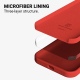 Crong Color Θήκη Premium Σιλικόνης Apple iPhone 13 - Red (CRG-COLR-IP1361-RED)