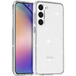 Crong Glitter Case - Διάφανη Σκληρή Θήκη Samsung Galaxy A54 - Transparent (CRG-GLT-SGA54-CLR)