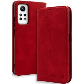 Bodycell Θήκη - Πορτοφόλι Xiaomi Redmi Note 11 Pro / Redmi Note 12 Pro 4G - Red (5206015072178)