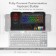 Redragon K621 Horus TKL - Ασύρματο / Ενσύρματο RGB Gaming Μηχανικό Πληκτρολόγιο 80% Ultra Thin Low-Profile - Custom Red Διακόπτες - US - White (6950376707161)