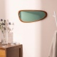 Navaris Irregular Wood Frame Mirror - Ασύμμετρος Διακοσμητικός Καθρέπτης Τοίχου με Πλαίσιο από Ξύλο Οξιάς - 60 x 24.5 cm - Brown (60353.01)