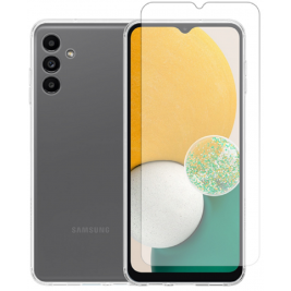 Vivid Σετ Διάφανη Θήκη Σιλικόνης - Tempered Glass - Samsung Galaxy A13 5G - Transparent (VIGELLY256GLASSTN)