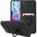 Bodycell Multifunction - Ανθεκτική Θήκη Xiaomi Redmi Note 11 Pro / Redmi Note 12 Pro 4G με Λουράκι Λαιμού / Κάλυμμα Κάμερας / Ring Holder / Υποδοχή Κάρτας - Black (5206015072475)