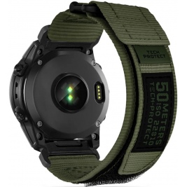 Tech-Protect Λουράκι Scout Pro - Garmin Fenix 3/5X/3HR/5X Plus/6X/6X Pro/7X - Military Green (5906203690954)