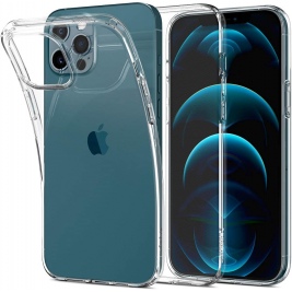 Spigen Θήκη Liquid Crystal Apple iPhone 12 Pro Max - Crystal Clear (ACS01613)