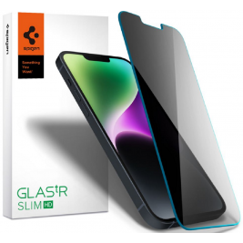 Spigen Tempered Glass GLAS.tR Slim HD Privacy - Αντιχαρακτικό Γυαλί Προστασίας Απορρήτου Οθόνης Apple iPhone 14 / 13 / 13 Pro (AGL03393)