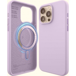 Elago Magnetic Silicone Case - Premium MagSafe Θήκη Σιλικόνης - Apple iPhone 15 Pro Max - Purple (ES15MSSC67PRO-PU)