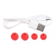 Παιδικά ακουστικά με θήκη φόρτισης wireless JELLIE MONSTER YLFS-06BT-red