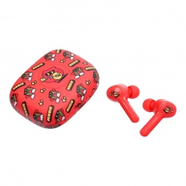 Παιδικά ακουστικά με θήκη φόρτισης wireless JELLIE MONSTER YLFS-06BT-red