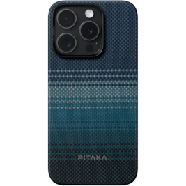 Pitaka Fusion Weaving MagEZ Case 5 - MagSafe Θήκη Aramid Fiber Body - Apple iPhone 15 Pro - 0.75mm - 1500D - Moonrise (KI1501MO)