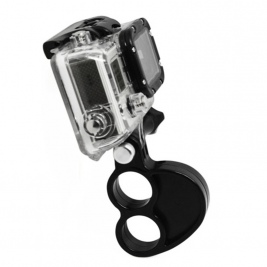 Handheld Selfie Holder with Double Ring Self-Timer and Ring, Long Screw for Action Cameras