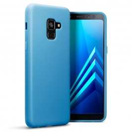 Terrapin Θήκη Σιλικόνης Samsung Galaxy A8 2018 - Light Blue (118-002-664)