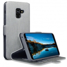 Terrapin Θήκη Πορτοφόλι Samsung Galaxy A8 2018 - Grey (117-002a-021)