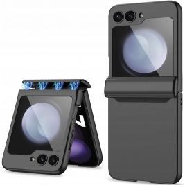 Tech-Protect Icon Magnetic - Σκληρή Θήκη με Ενσωματωμένο Αντιχαρακτικό Γυαλί Εξωτερικής Μικρής Οθόνης - Samsung Galaxy Z Flip5 - Black (9319456603811)