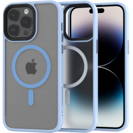Spacecase Hybrid MagSafe - Σκληρή Ημιδιάφανη Θήκη MagSafe - Apple iPhone 14 Pro Max - Baby Blue (5905719103101)