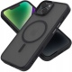 Spacecase Hybrid MagSafe - Σκληρή Ημιδιάφανη Θήκη MagSafe - Apple iPhone 14 - Black (5905719102937)