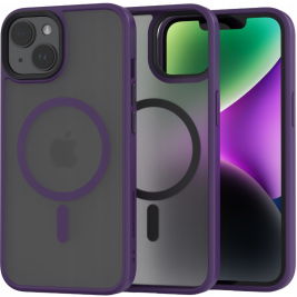 Spacecase Hybrid MagSafe - Σκληρή Ημιδιάφανη Θήκη MagSafe - Apple iPhone 14 - Purple (5905719102968)