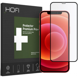 Hofi Premium Pro+ Tempered Glass - Fullface Αντιχαρακτικό Γυαλί Οθόνης - Apple iPhone 12 / 12 Pro - Black (0795787713976)