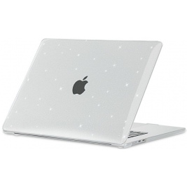 Ανθεκτική Σκληρή Θήκη - Apple MacBook Air 15 M3 2024 / M2 2023 - Tech-Protect SmartShell - Glitter Clear (9490713935736)