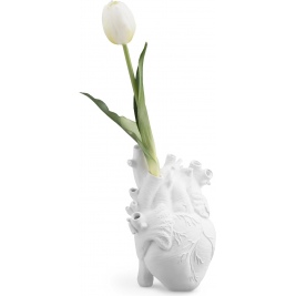 Navaris Heart Vase - Διακοσμητικό Βάζο Καρδιά - 16.6 x 12 cm - White (55303.01)