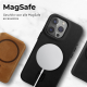 Rosso Elite Back Cover - Δερμάτινη Θήκη MagSafe - Apple iPhone 15 Pro - Black (8719246442056)