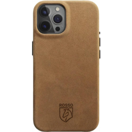 Rosso Elite Back Cover - Δερμάτινη Θήκη MagSafe - Apple iPhone 15 Pro Max - Light Brown (8719246442018)