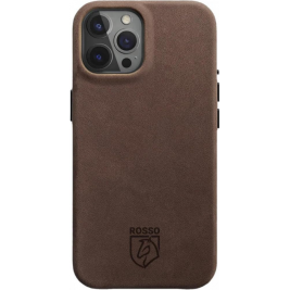 Rosso Elite Back Cover - Δερμάτινη Θήκη MagSafe - Apple iPhone 15 Pro Max - Brown (8719246442001)