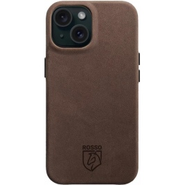 Rosso Elite Back Cover - Δερμάτινη Θήκη MagSafe - Apple iPhone 15 - Brown (8719246442063)