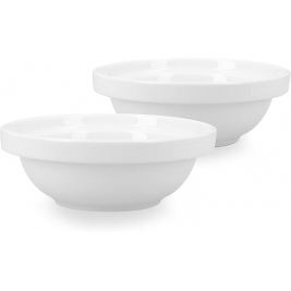Navaris Replacement Bowls - Σετ με 2 Κεραμικά Μπολ Αντικατάστασης Φαγητού και Νερού για Βάση Navaris 50533.01 για Κατοικίδια - 600ml - White (51398.04)