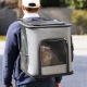 Navaris Pet Carrier Backpack - Αναδιπλούμενο Σακίδιο Μεταφοράς για Κατοικίδια - 41 x 34.5 x 43 cm - Dark Grey (47550.19)