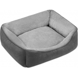 Navaris Dog Bed with Exchangeable Cover - Σετ Κρεβάτι Σκύλου με Αφαιρούμενο Κάλυμμα - 1 x Επιπλέον Κάλυμμα - M - 42 x 33 x 15 cm - Grey (56947.22.2)