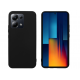 Σετ Θήκη Σιλικόνης - Tempered Glass - Xiaomi Redmi Note 13 Pro 4G / Poco M6 Pro 4G - Vivid Set - Transparent / Black (VIMAT359BKGLASSTN)