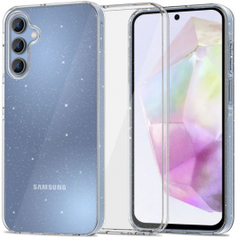 Διάφανη Θήκη Σιλικόνης - Samsung Galaxy A35 - Tech-Protect FlexAir - Glitter (5906203692002)