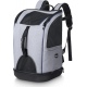 Navaris 2 in 1 Pet Backpack - Σακίδιο Μεταφοράς για Κατοικίδια - 30 x 30 x 46 cm - Grey (61850.22)