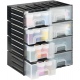 Navaris Interlocking Parts Storage Drawer Cabinets - Συρταριέρα Οργάνωσης και Αποθήκευσης Εργαλείων - 15 x 12.9 x 7.3 cm - Large - 8 Θέσεων (61952.04)
