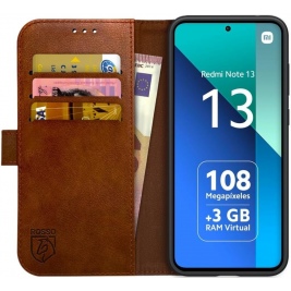 PU Θήκη Πορτοφόλι - Xiaomi Redmi Note 13 5G - Rosso Element - Brown (8719246433849)
