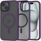 Spacecase Hybrid MagSafe - Σκληρή Ημιδιάφανη Θήκη MagSafe - Apple iPhone 15 Plus - Purple (5905719103187)
