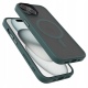 Spacecase Hybrid MagSafe - Σκληρή Ημιδιάφανη Θήκη MagSafe - Apple iPhone 15 - Dark Green (5905719103132)
