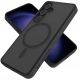 Σκληρή Ημιδιάφανη Θήκη MagSafe - Samsung Galaxy S24 - Spacecase Hybrid MagSafe - Black (5905719107109)