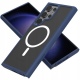 Spacecase Hybrid MagSafe - Σκληρή Ημιδιάφανη Θήκη MagSafe - Samsung Galaxy S23 Ultra - Dark Blue (5905719103415)