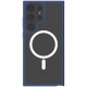 Spacecase Hybrid MagSafe - Σκληρή Ημιδιάφανη Θήκη MagSafe - Samsung Galaxy S23 Ultra - Dark Blue (5905719103415)